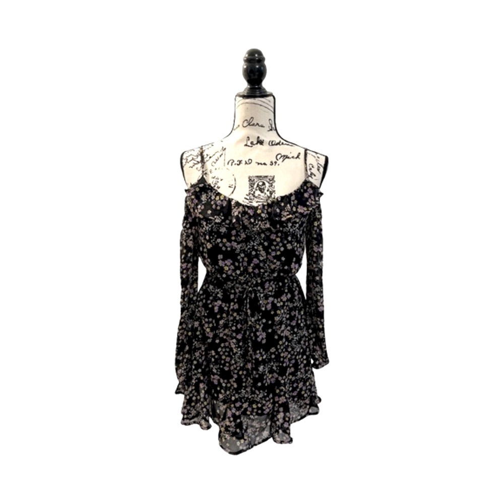 Floral Open Shoulder Dress